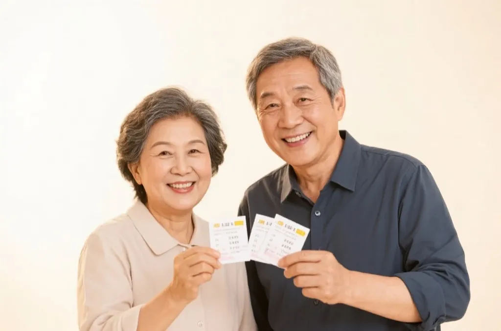 彩票中奖者喜悦合影