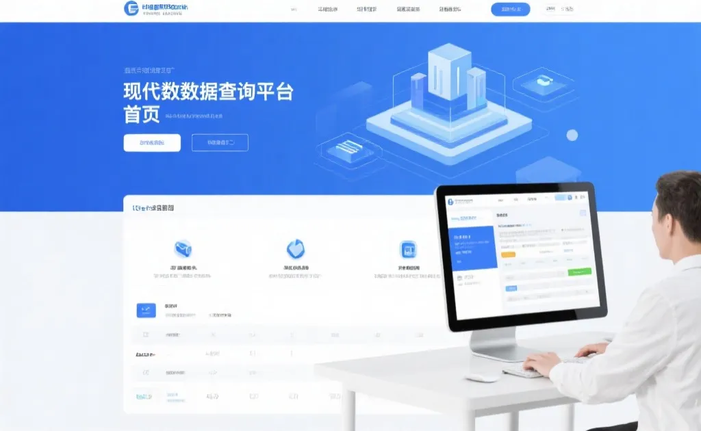 数据查询平台首页界面